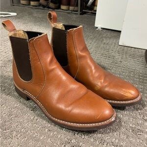 Red Wing Shoes Tan Leather Ankle Boots
